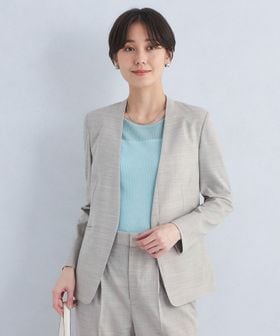 アウトレットのノーカラージャケット（グレー）の商品一覧