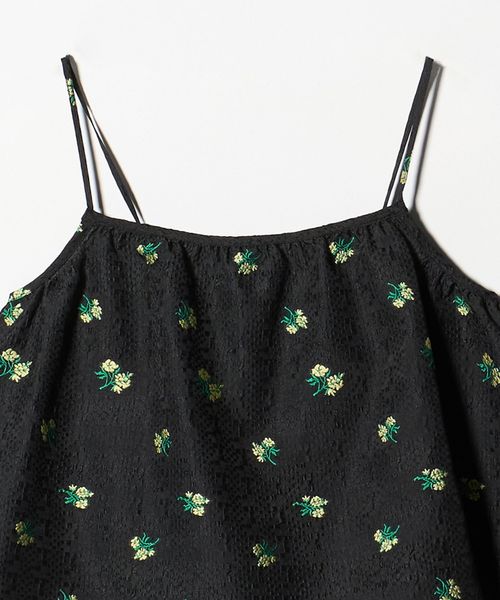 フラワー ジャガード キャミソール