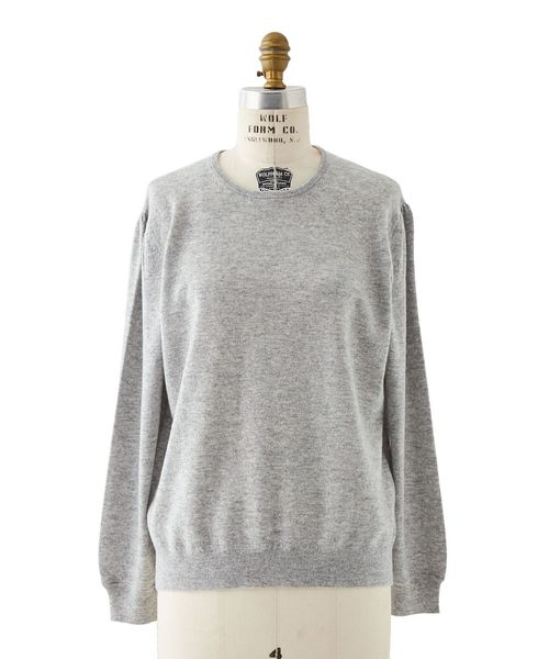 WINTER1 14Gショルダーギャザークルーニット