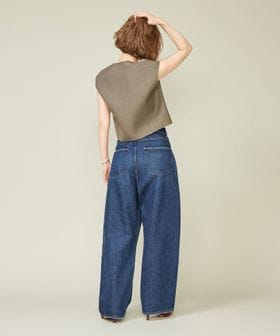 別注】＜upper hights for conte＞タックデニムパンツ UN
