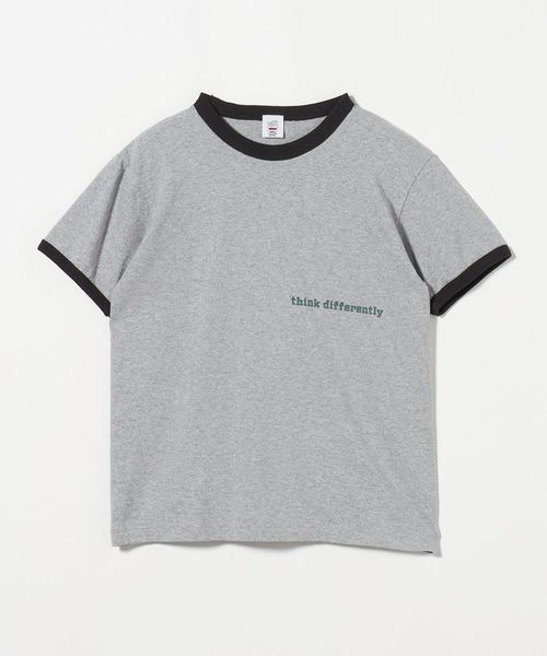 6(ROKU)＞THINK DIFFERENTRY リンガーTシャツ