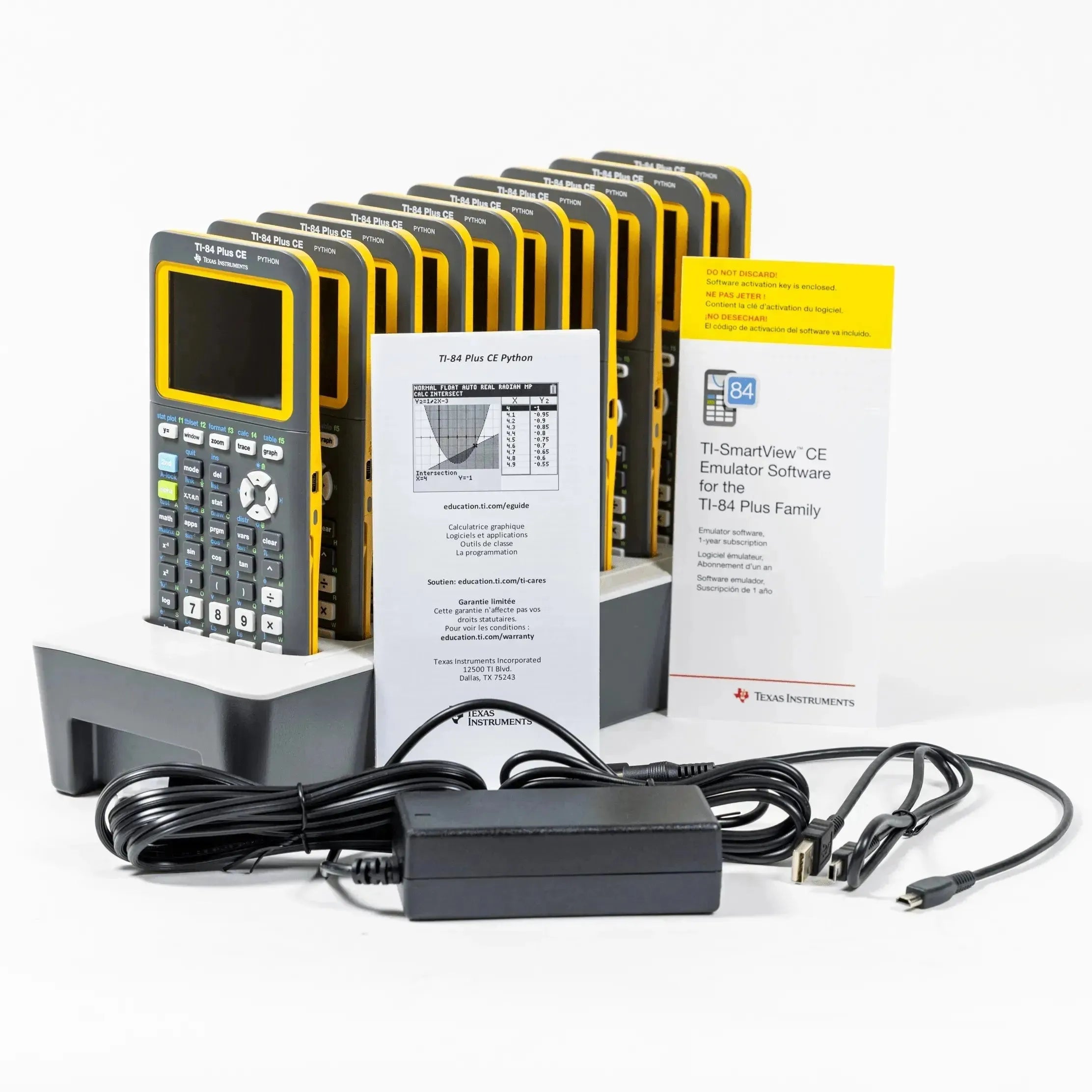 Texas Instruments Ti-84 Plus CE Graphing Calculator Teacher Pack