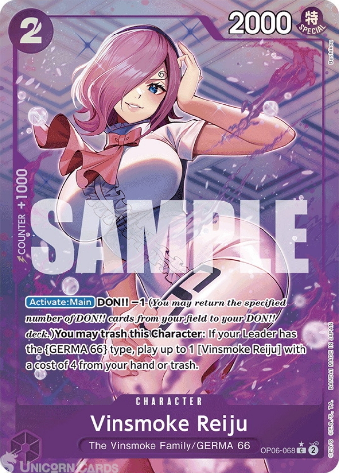 OP06-068 Vinsmoke Reiju : Common Full Art English One Piece TCG