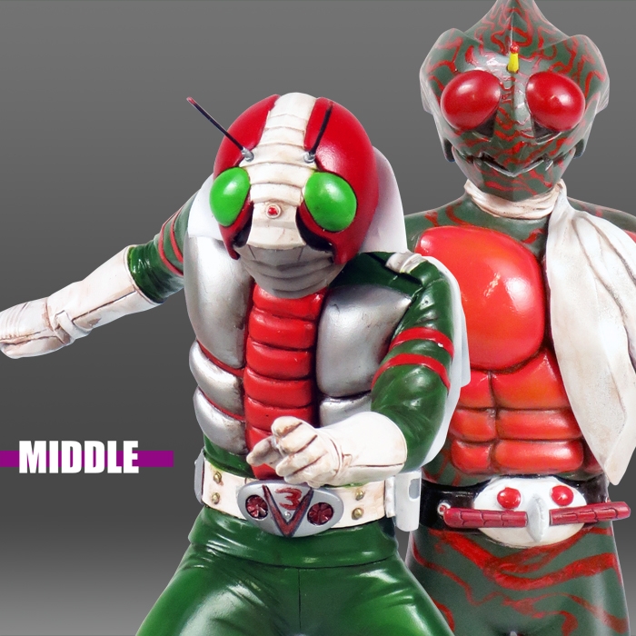 NANKOKU FACTORYのソフビキット復刻企画。仮面ライダーシリーズから