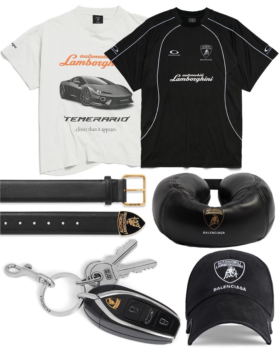 BALENCIAGA x Automobili Lamborghini コラボコレクションが国内発売