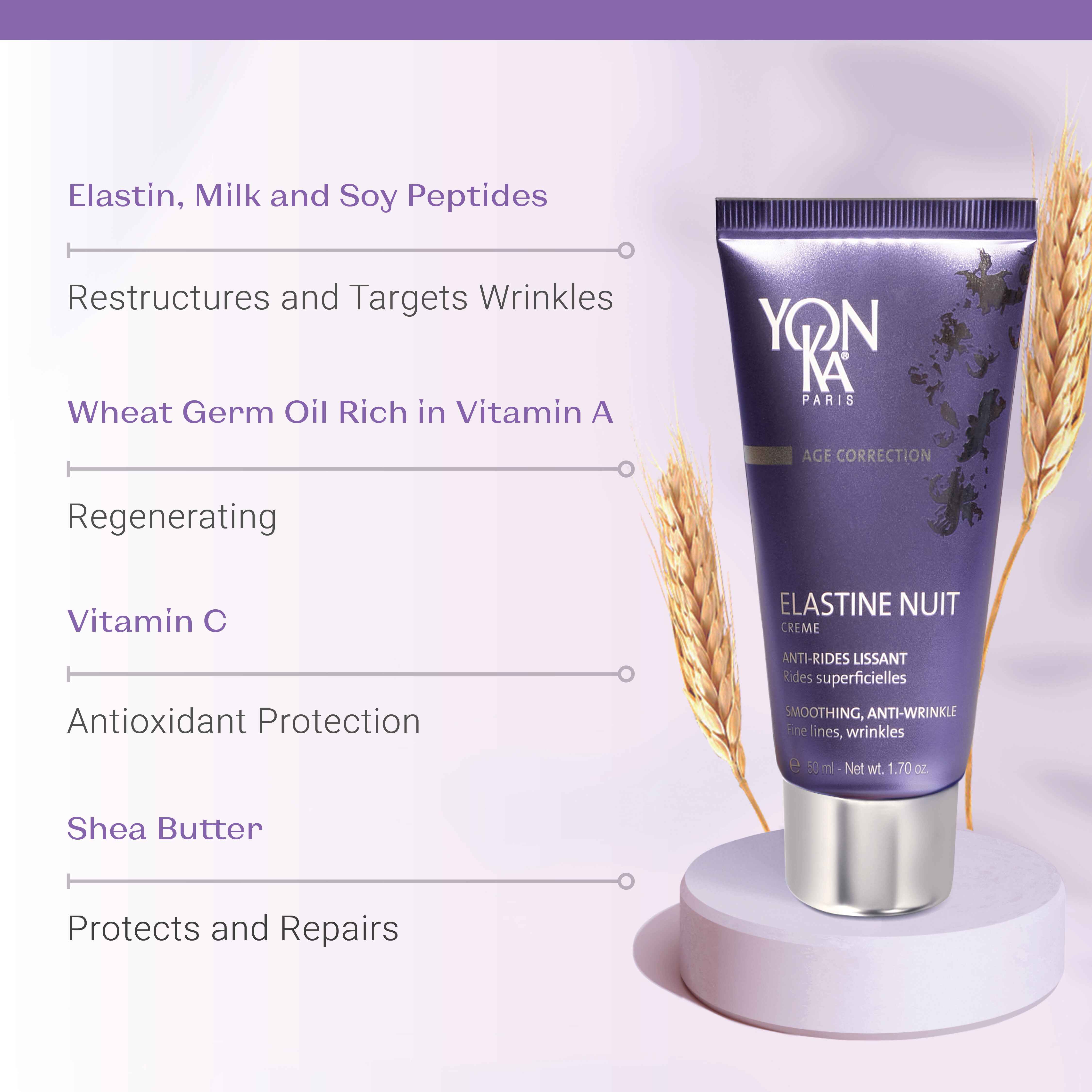 Elastine Nuit Night Cream With Peptides | Yon-Ka Paris