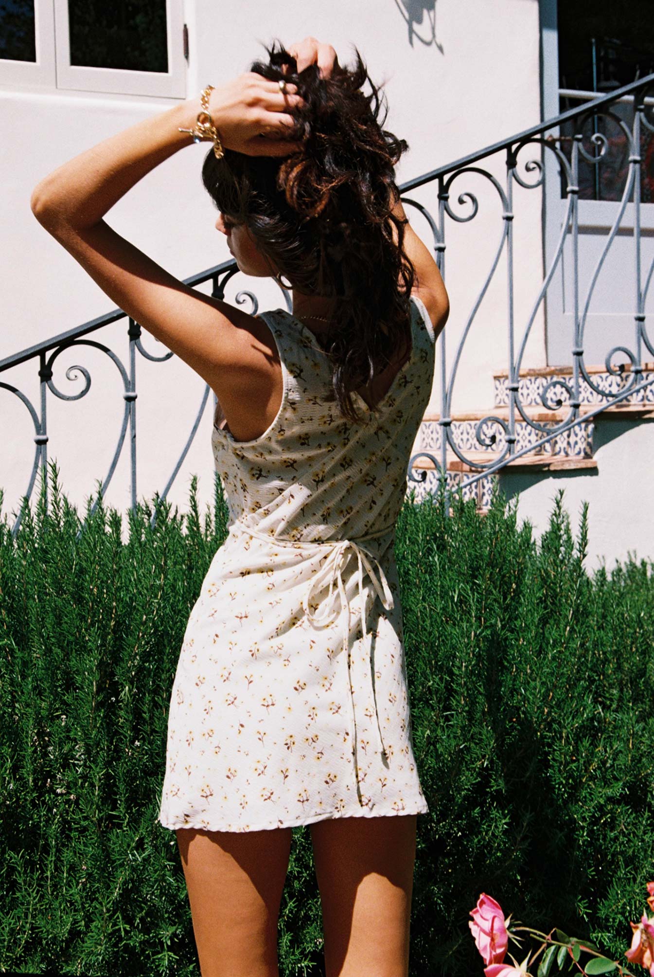 Nellie Mini Dress White / Yellow Floral | Princess Polly