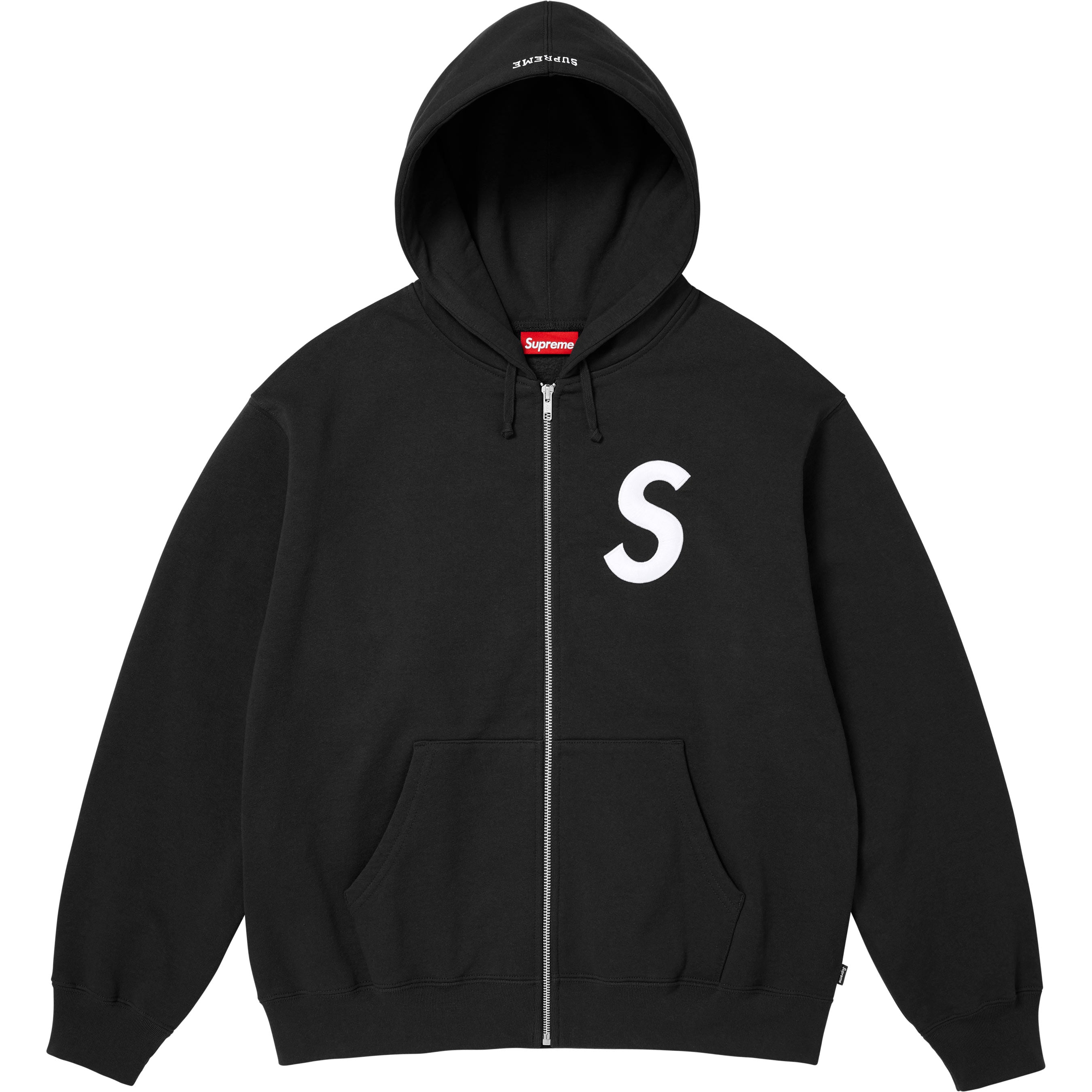 Supreme 25FW S Logo Zip Up Hooded Sweatshirt