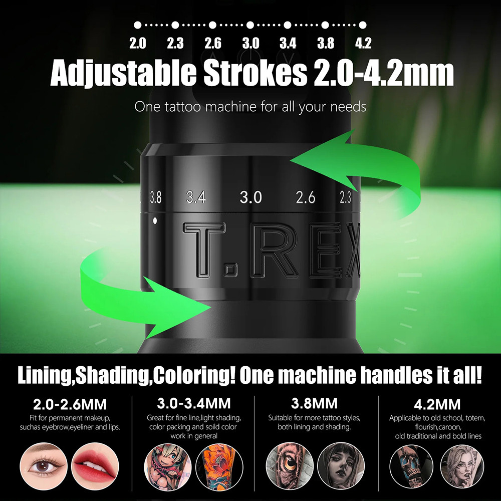 US$ 99.00 - New T-Rex V1 Wireless Tattoo Battery Pen Machine With