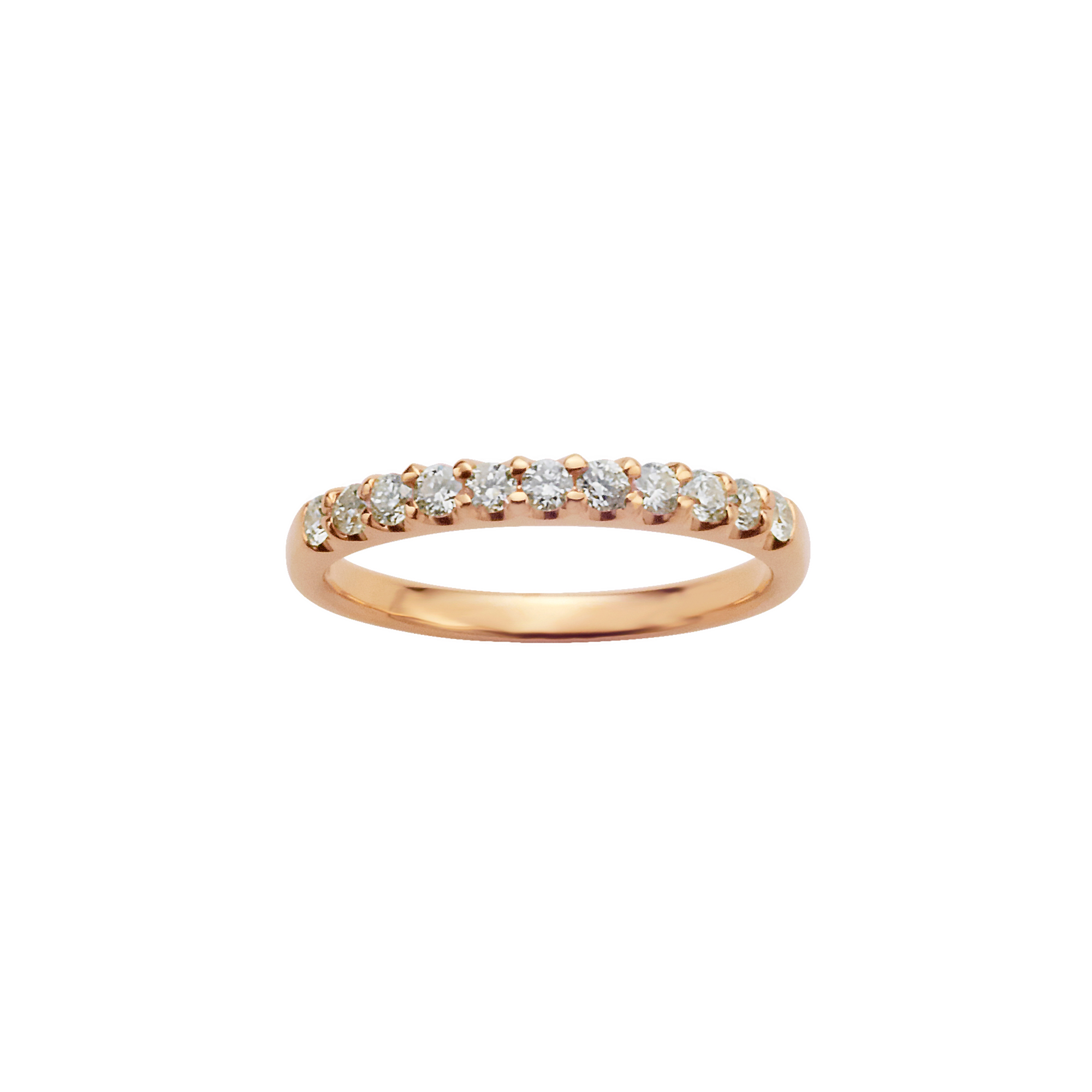 AGAR9429__DI ハーフエタニティ ピンキーリング 0.18ct｜ピンキー
