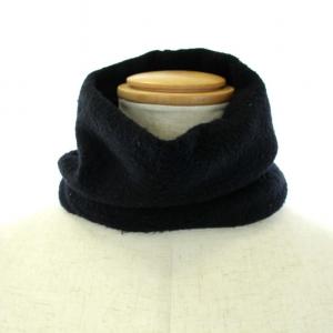 21AW シルクフリース ネックウォーマー マフラー 黒 ブラック U03