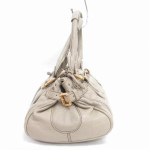 パディントン ハンドバッグ 南京錠 レザー べージュ（2024/11/05買取