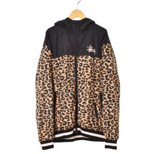 ナイロンジャケット レオパード 長袖 M ブラック ブラウン（2023/03/16