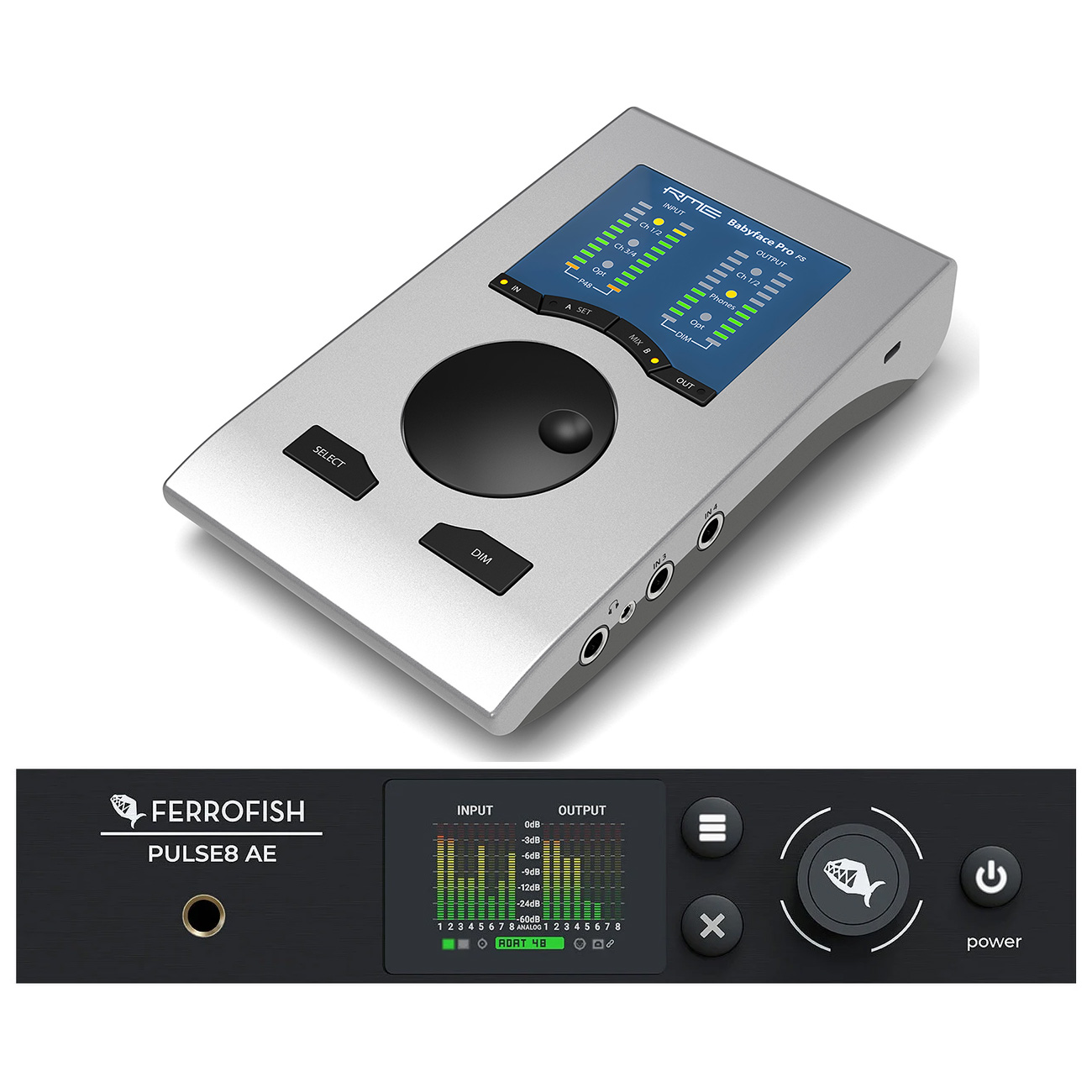 RME Babyface Pro FS USB Interface and Ferrofish Pulse8 AE AD/DA