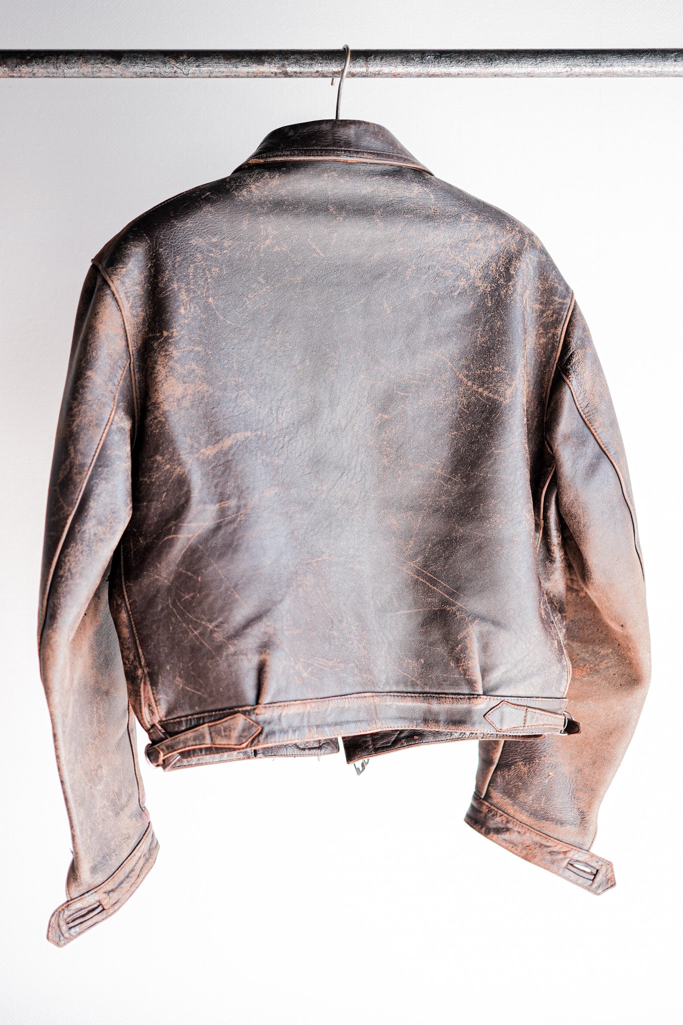 40's】French Vintage Hartmann Type Leather Jacket