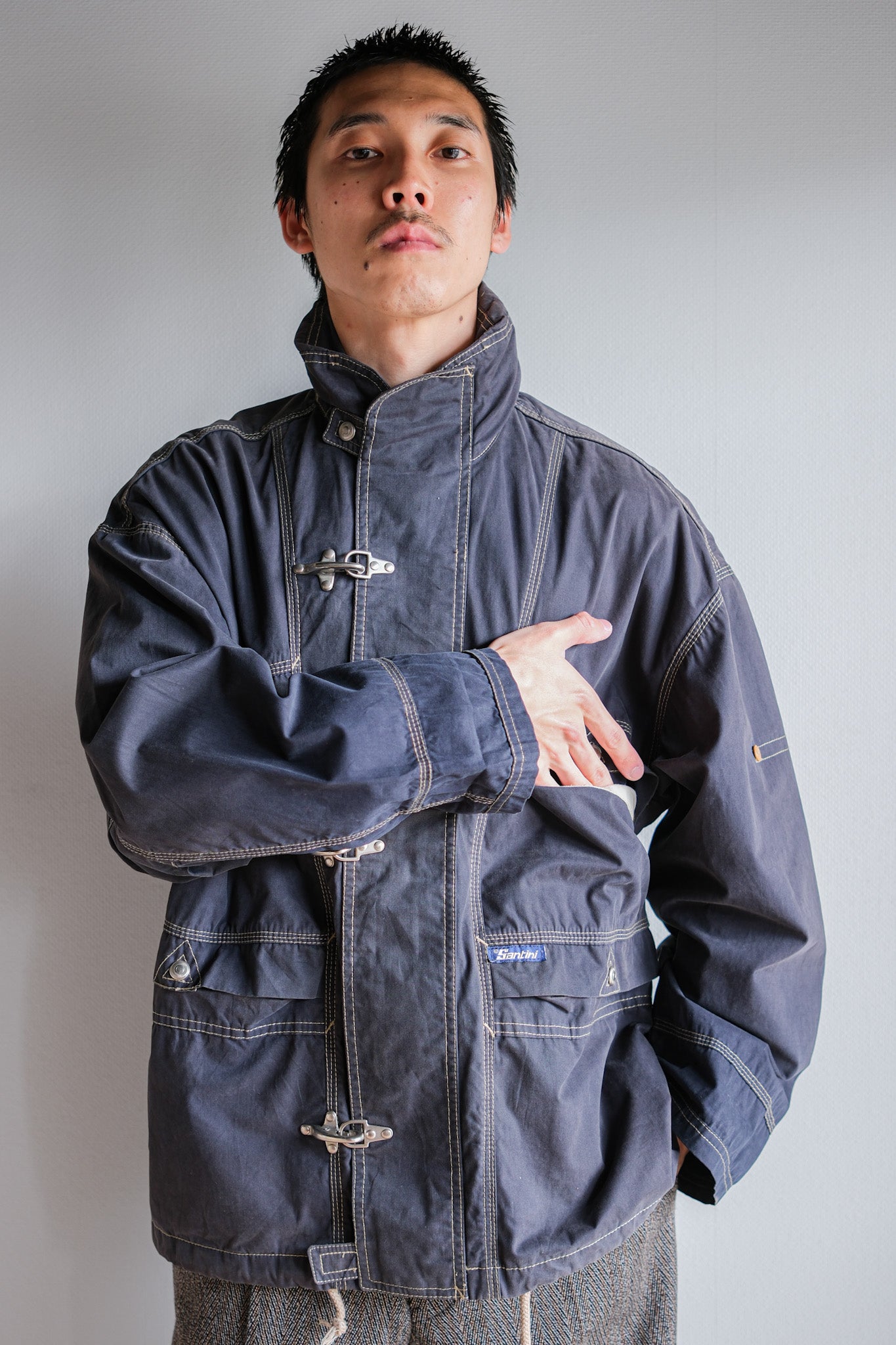 80's】Italian Vintage Fireman Type Jacket Size.S