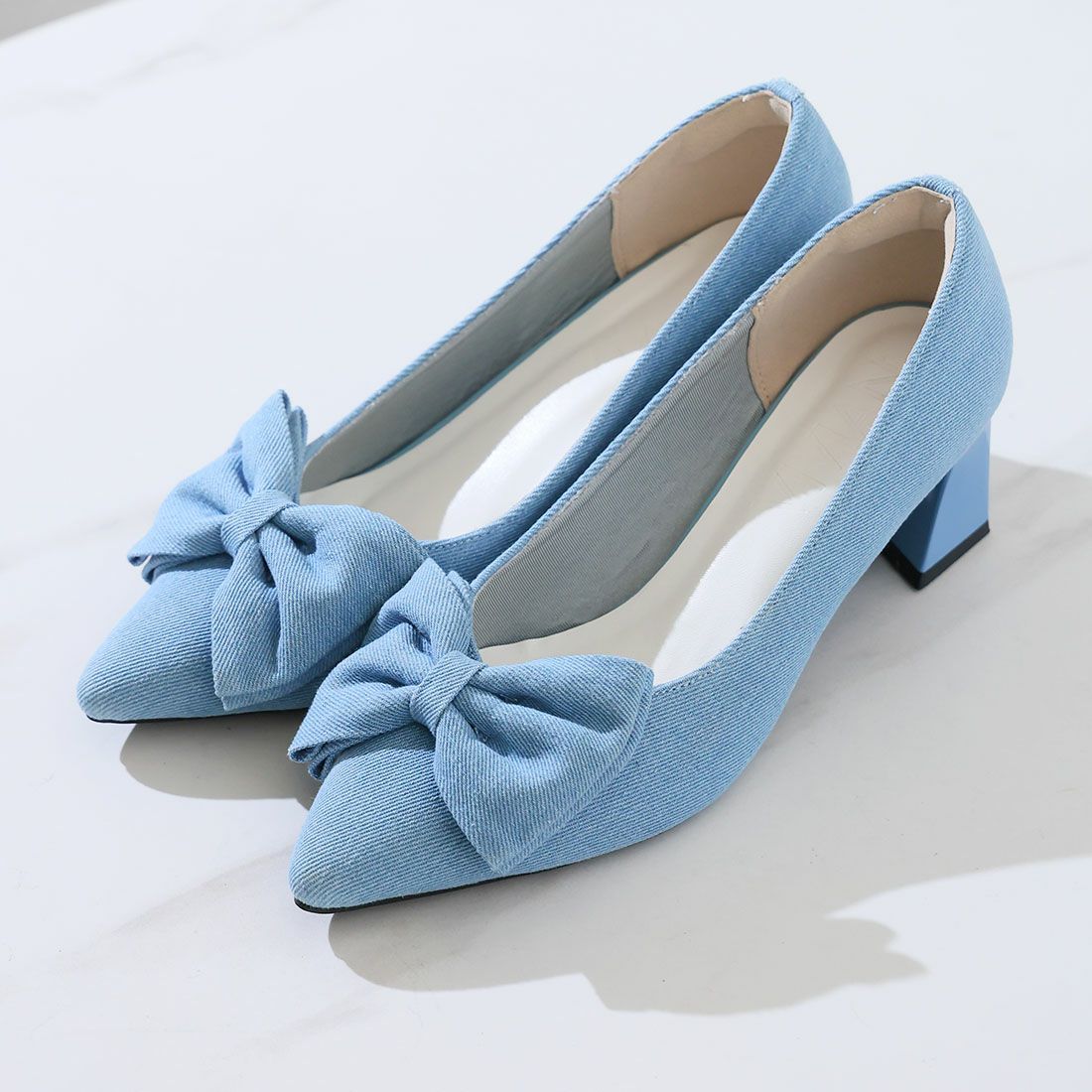 2026年春新色追加】リボンポインテッドトゥパンプス ｜靴・レディース
