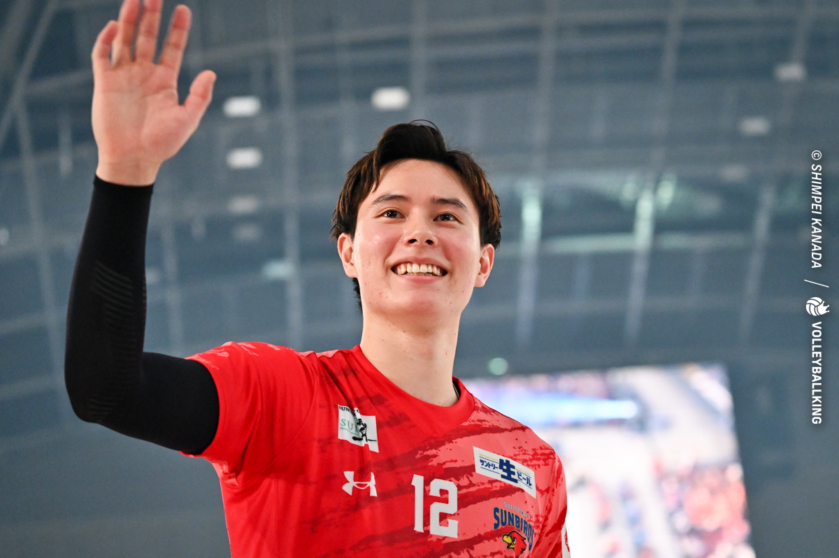 サントリーの髙橋藍が2025年大阪・関西万博スペシャルサポーターに就任