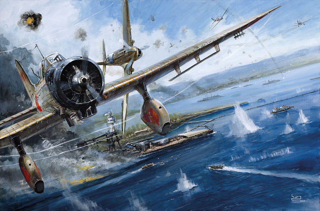 Attack On The Arizona By Keith Burns — Vladimir Arts USA Inc