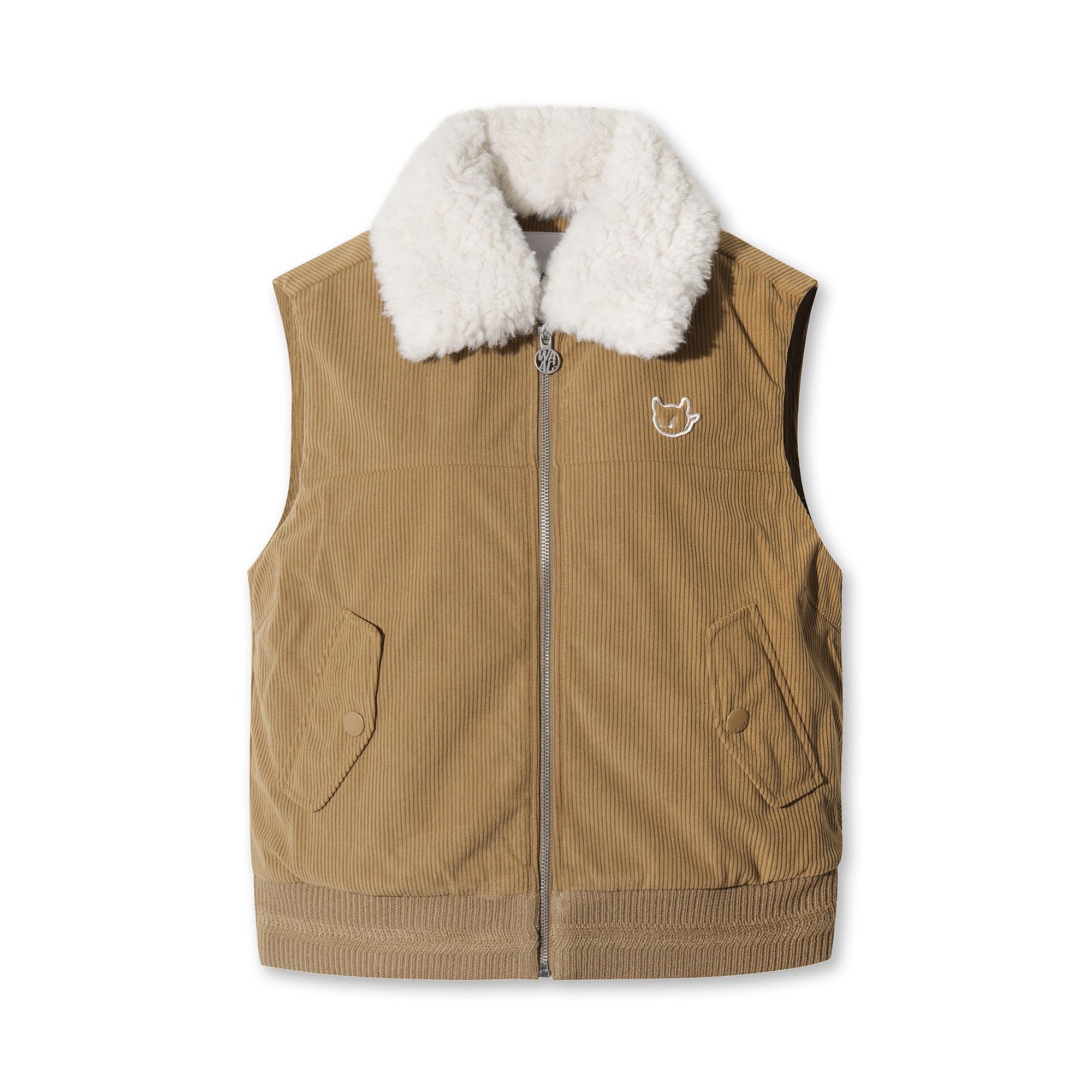 WOMEN コーデュロイベスト ブラウン