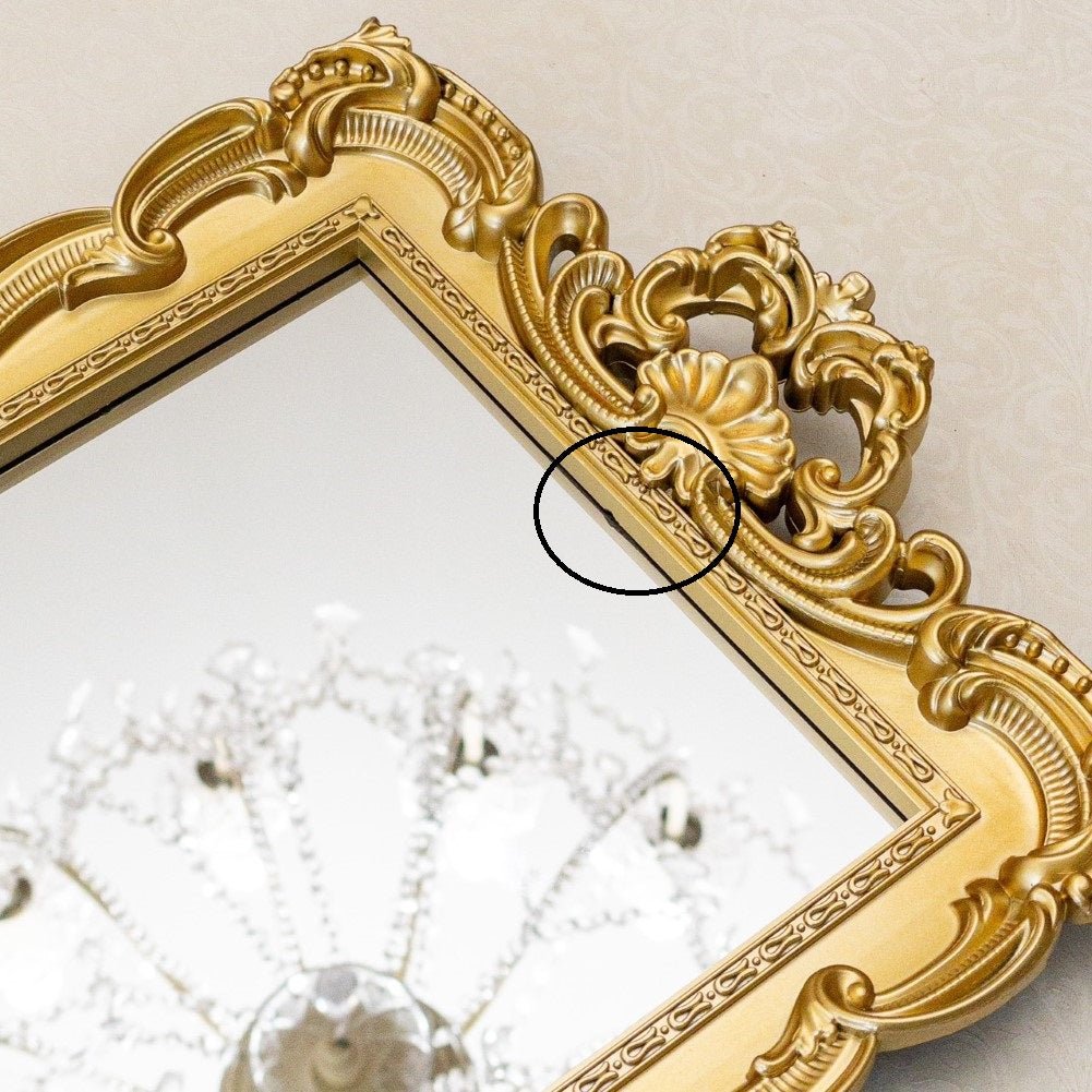 訳ありアウトレット】ミラートレイ ゴールド アクセサリートレー