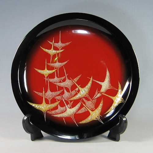 輪島塗漆器の工房直販 輪島塗太郎 / 輪島市 塗太郎 / 輪島塗 飾皿 手彫