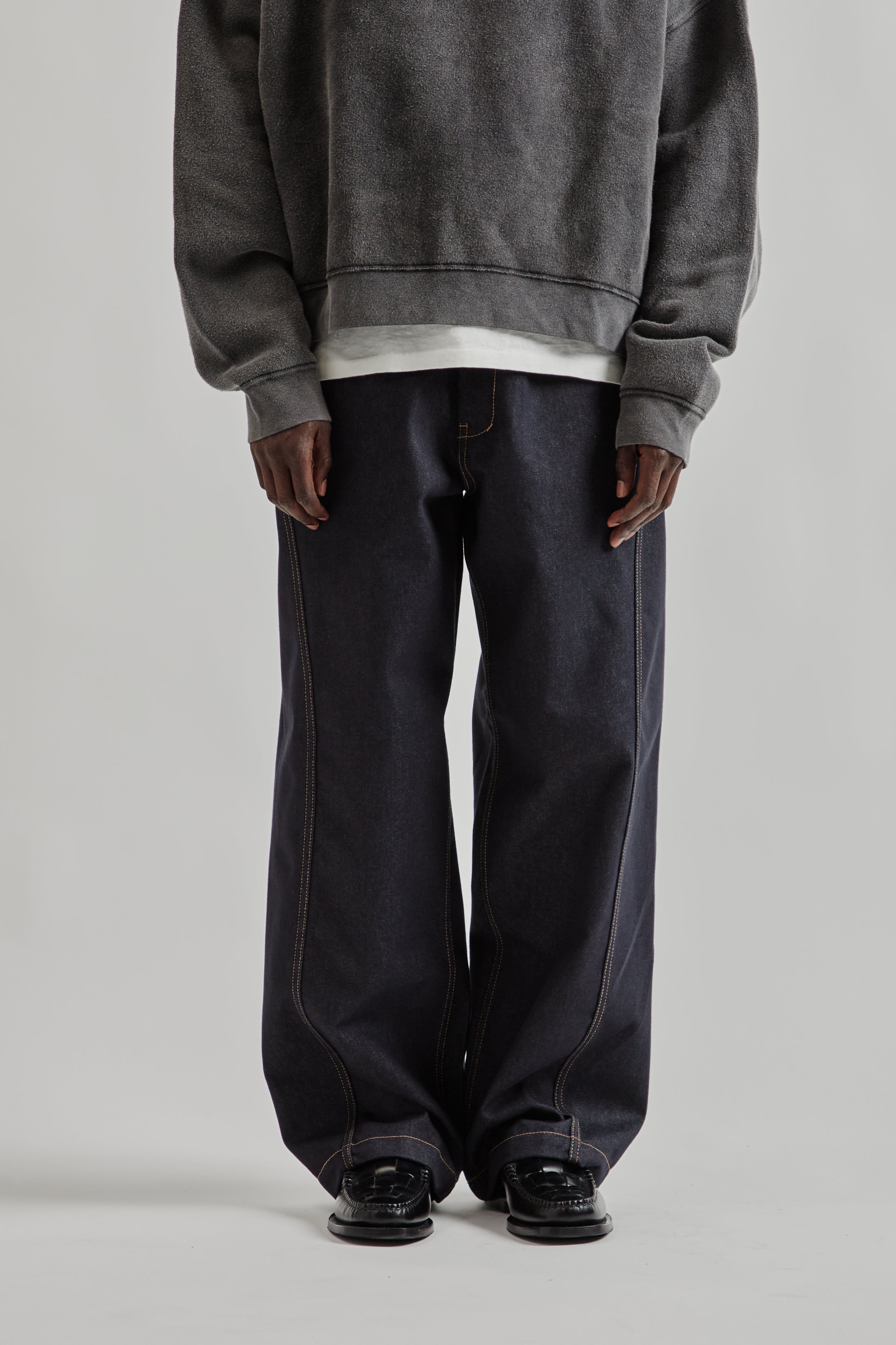 Raw Denim In-Stitch Jeans - indigo – Wallace Mercantile Shop