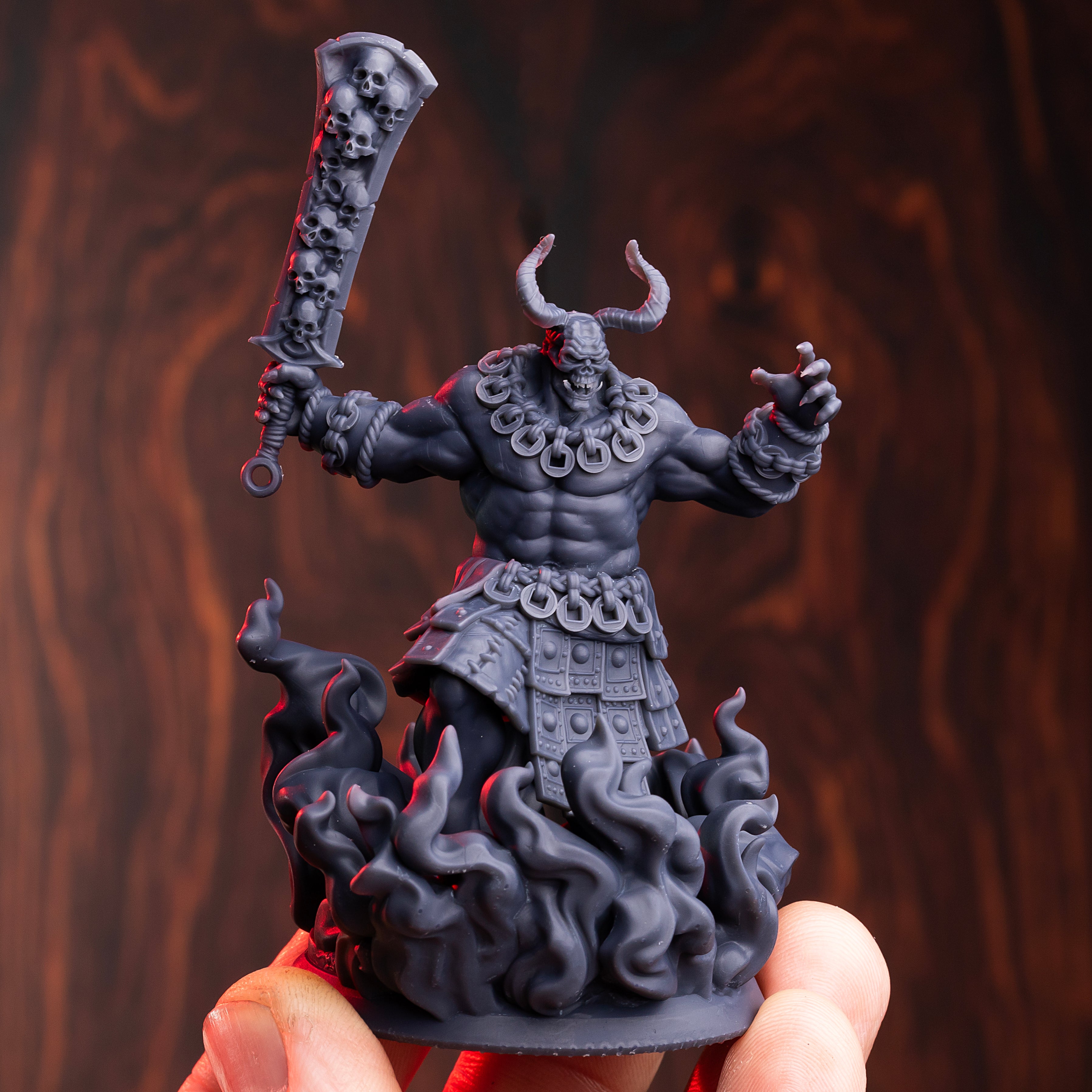 Kurojin's Flaming Oni – War King Miniatures