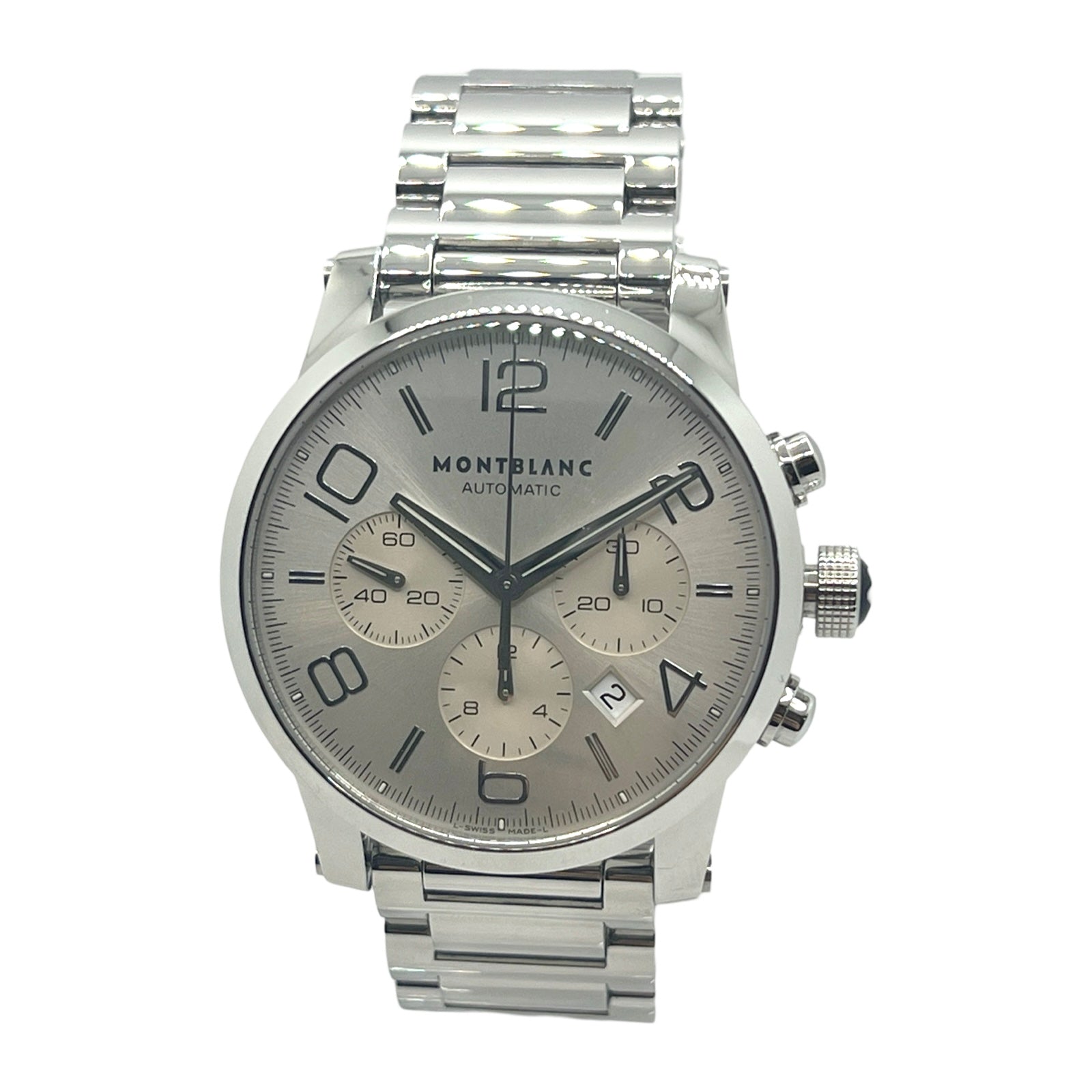 Montblanc Timewalker Automatic Chronograph Silver Dial Stainless