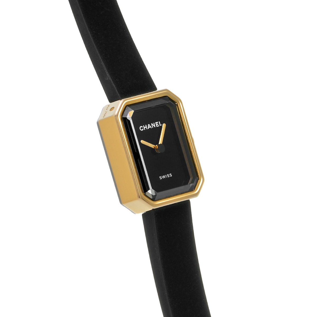 シャネル プルミエール リボン H6125 ブラックラッカー レディース