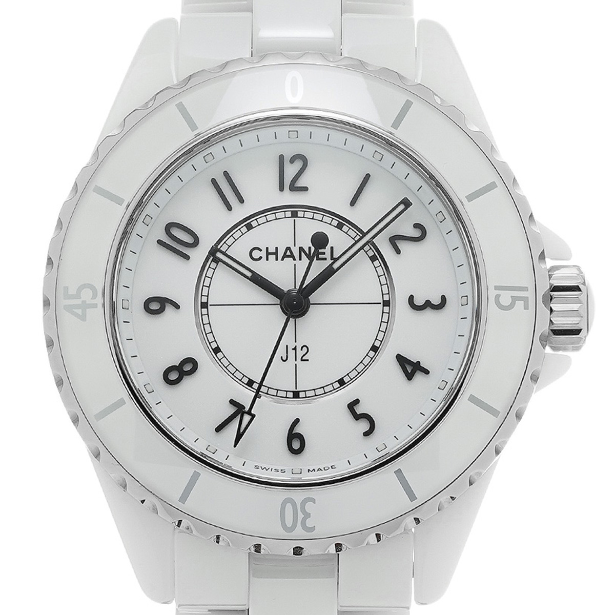 シャネル / CHANEL J12 33MM H5698 ホワイトラッカー レディース 時計