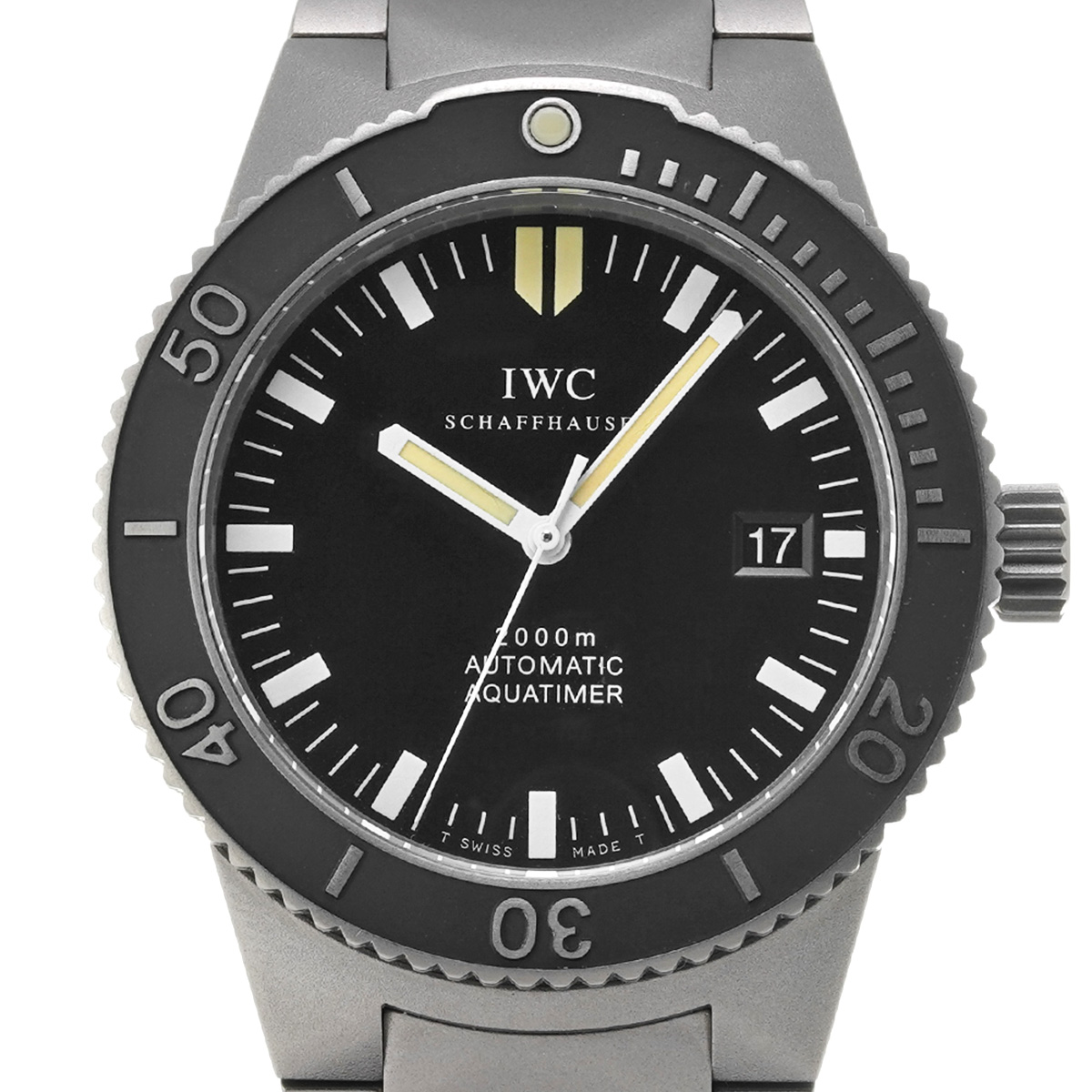 IWC GST アクアタイマー IW353601 ブラック メンズ 時計 【中古