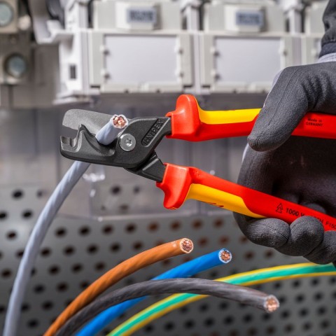 StepCut® XL Cable Shears-1000V Insulated | KNIPEX Tools