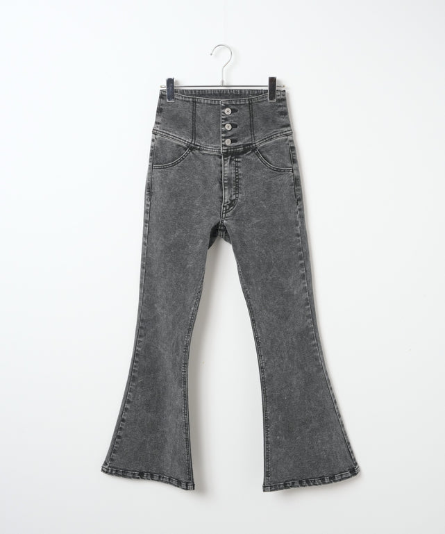 ハイウエストストレッチフレアデニムパンツ｜WEGO（ウィゴー） – WEGO