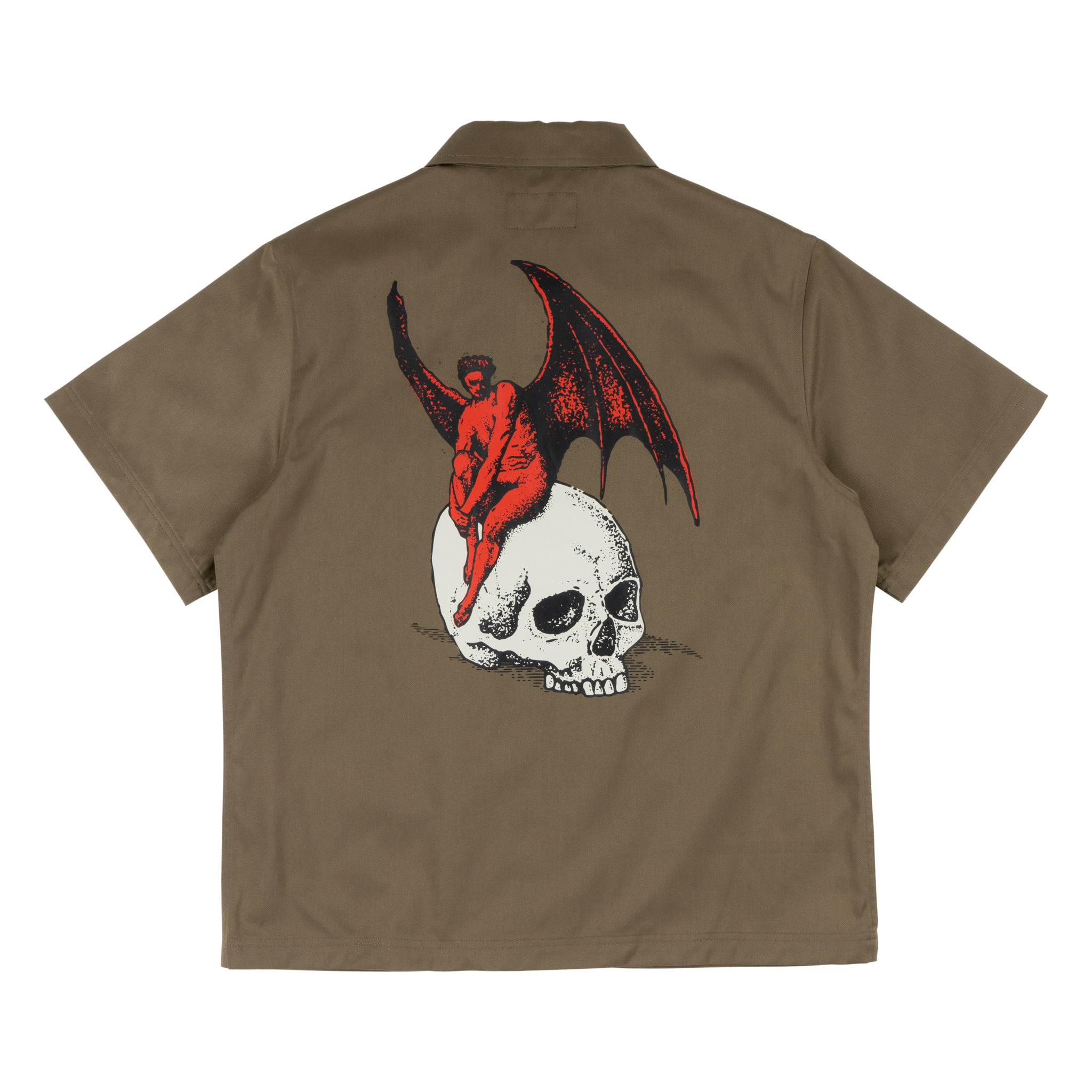 Nephilim Zip Twill Work Shirt - Stone – Welcome Skateboards