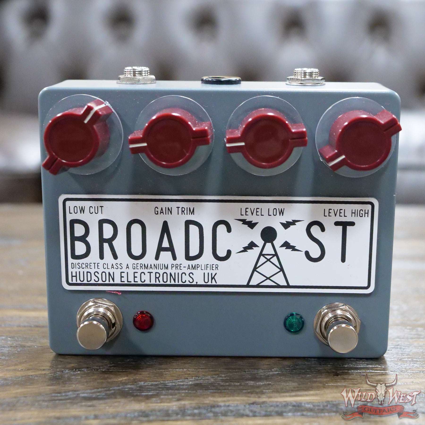 Hudson Electronics Broadcaster Dual Foot Switch Overdrive Pedal