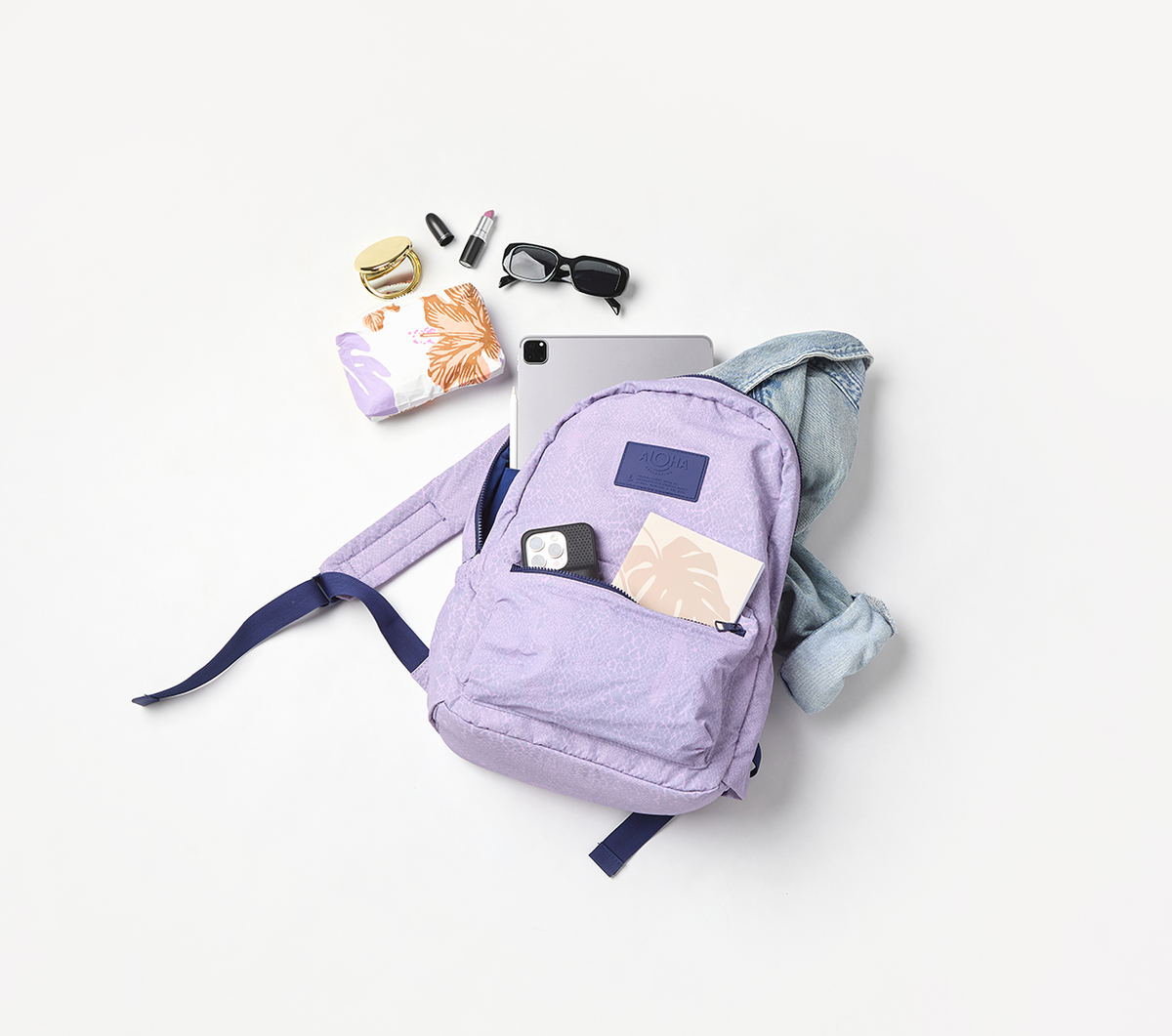 ALOHA COLLECTION KEEP IT LIGHT BACKPACK / PYTHON / AMETHYST – Work