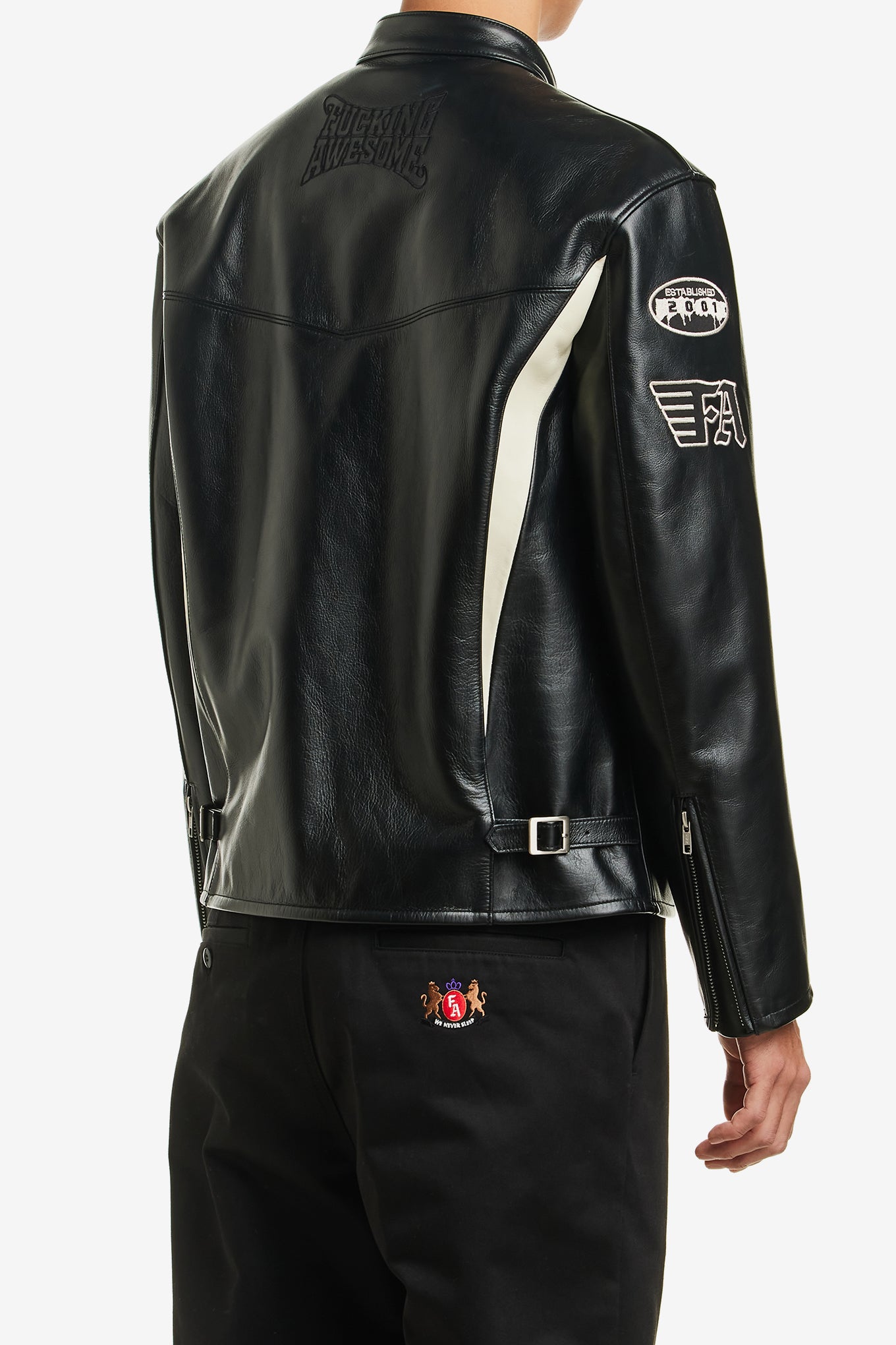 LEATHER MOTO JACKET | WORKSOUT WORLDWIDE