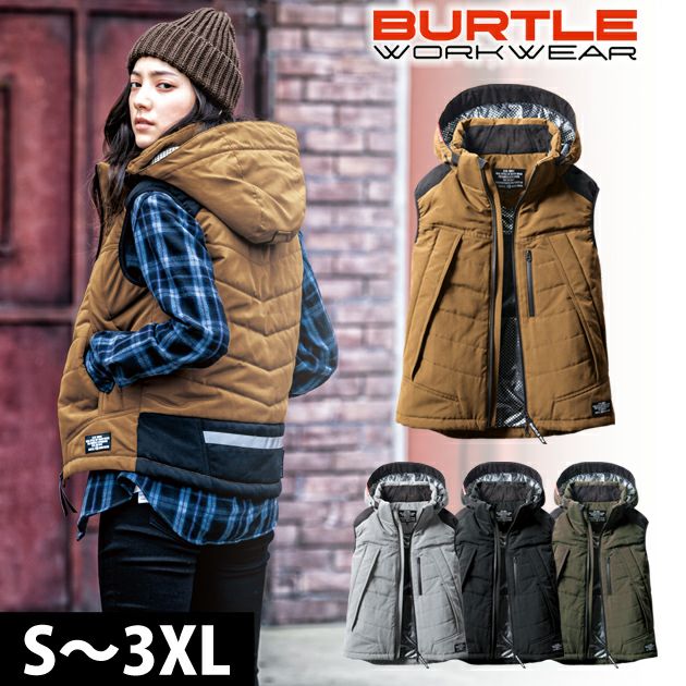 S～XL BURTLE バートル 作業着 電熱ウェア 電熱ベスト 防寒ベスト