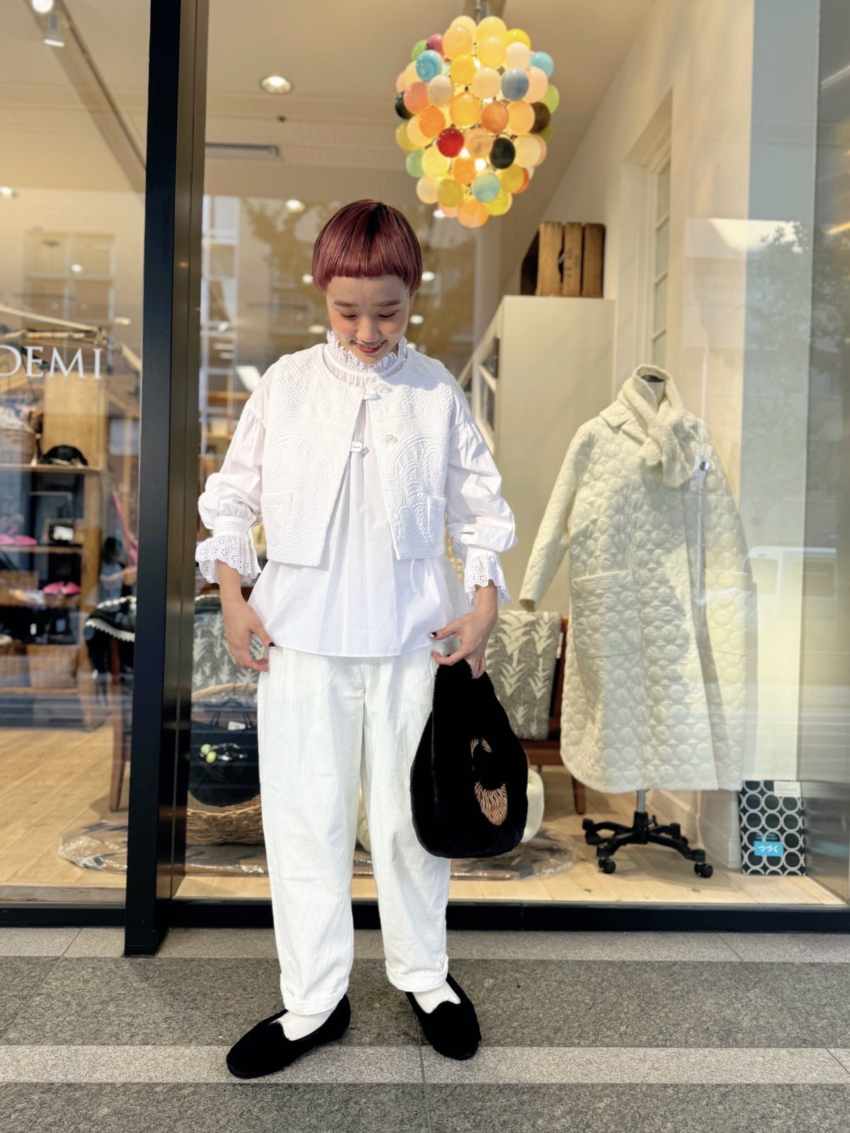Dot and Stripes CHILD WOMAN 100/2 ブロードレースブラウス
