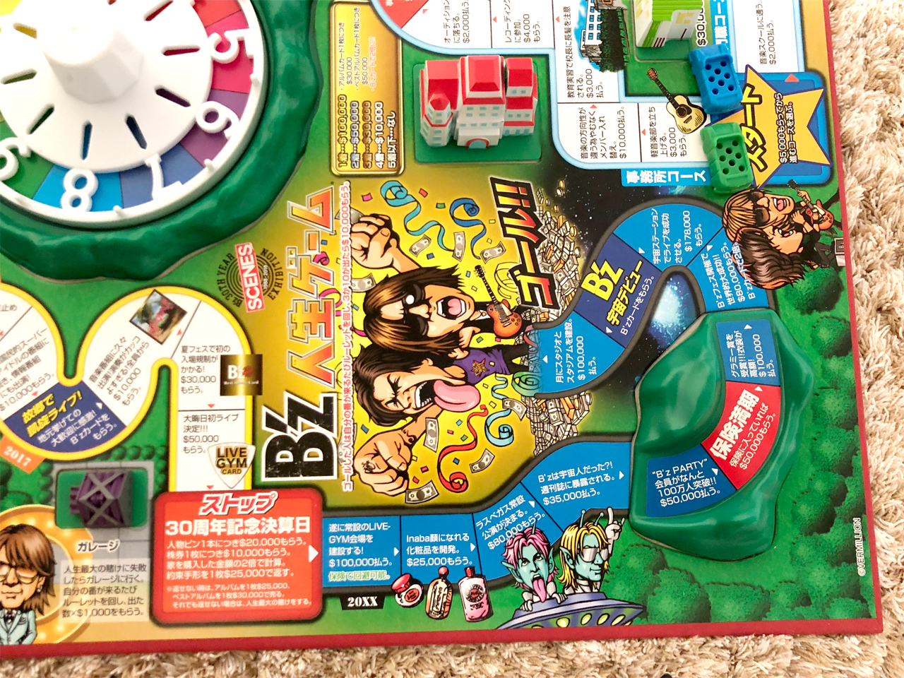 B'z人生ゲーム コラボグッズ商品レビュー・感想 B'z宇宙デビュー