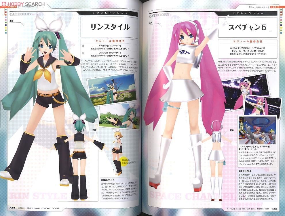 初音ミク -Project DIVA- マスターブック (画集・設定資料集) - ホビー