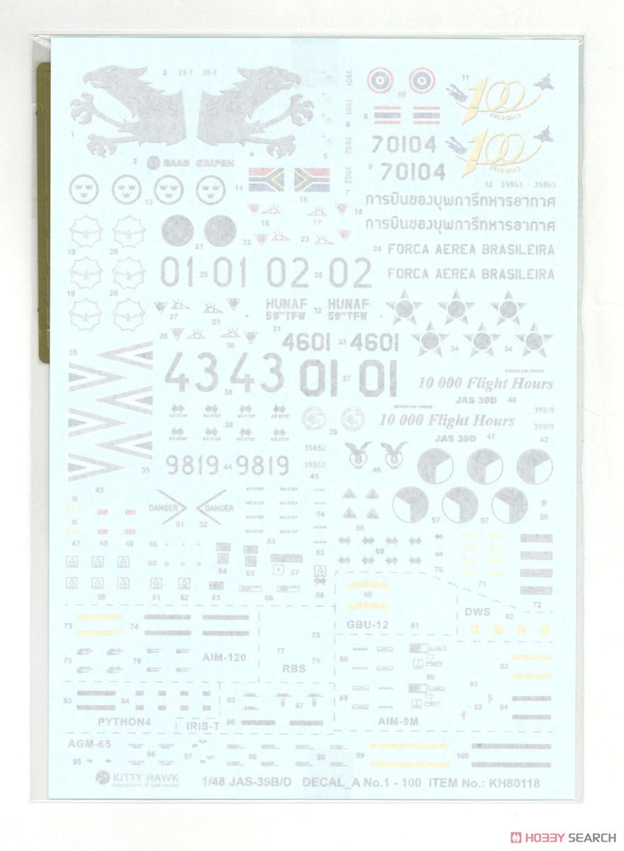 JAS 39B/D グリペン (プラモデル) - ホビーサーチ ミリタリープラモ