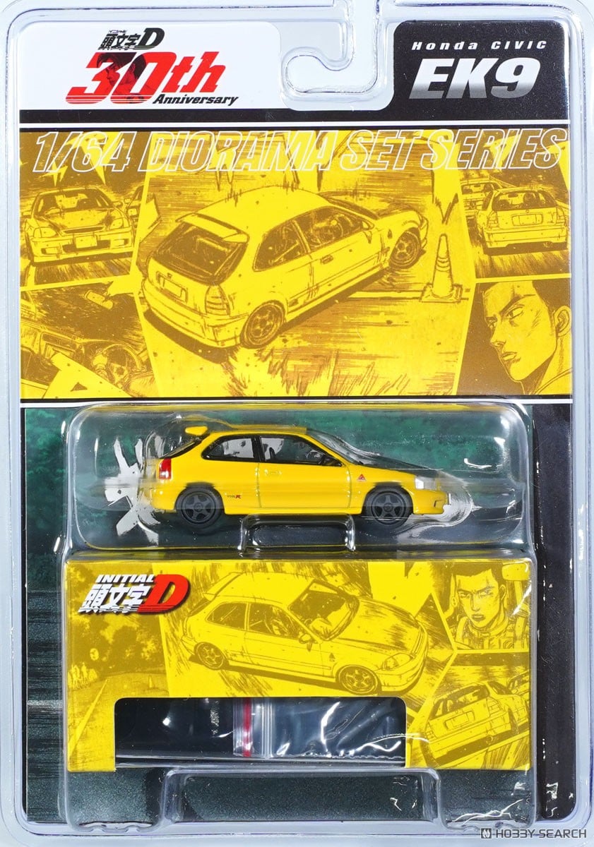 Honda CIVIC (EK9) 東堂塾 / 頭文字D 舘 智幸 VS 藤原 拓海 (ミニカー