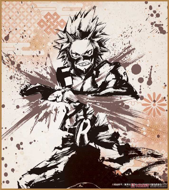 僕のヒーローアカデミア トレーディングミニ色紙 (水墨画) (7個セット