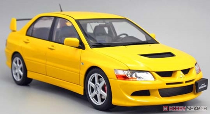 三菱 ランサー エボリューション VIII (イエロー) (ミニカー) - ホビー