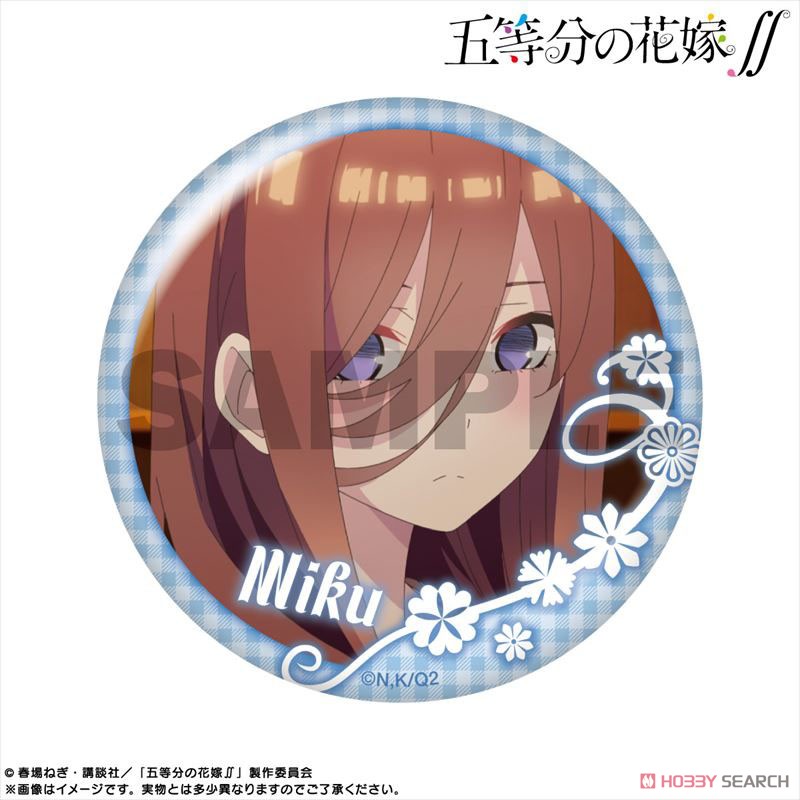 五等分の花嫁∬ ピックアップキャラトレーディング缶バッジ 中野三玖