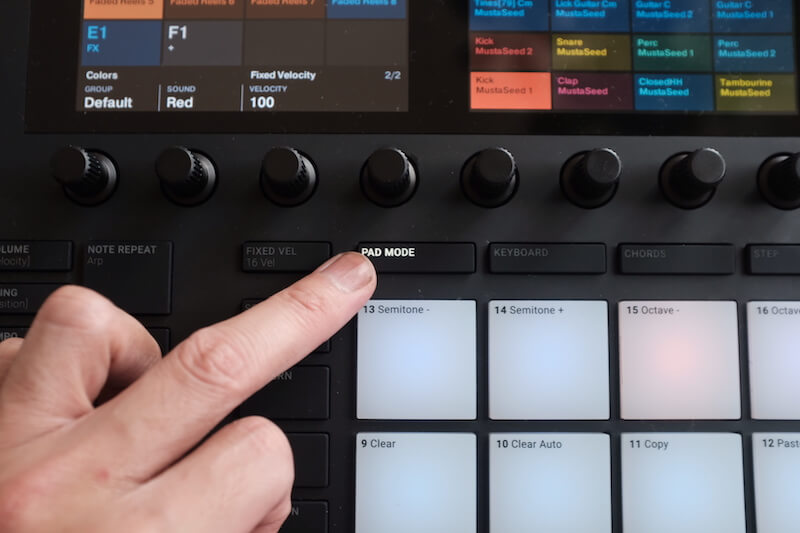 Maschine MK3ハードウェアでパッドのカラー変更やサウンド・グループを