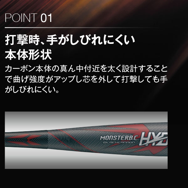 野球 ゼット 限定 バット モンスターブラックキャノン ヒドラ 軟式