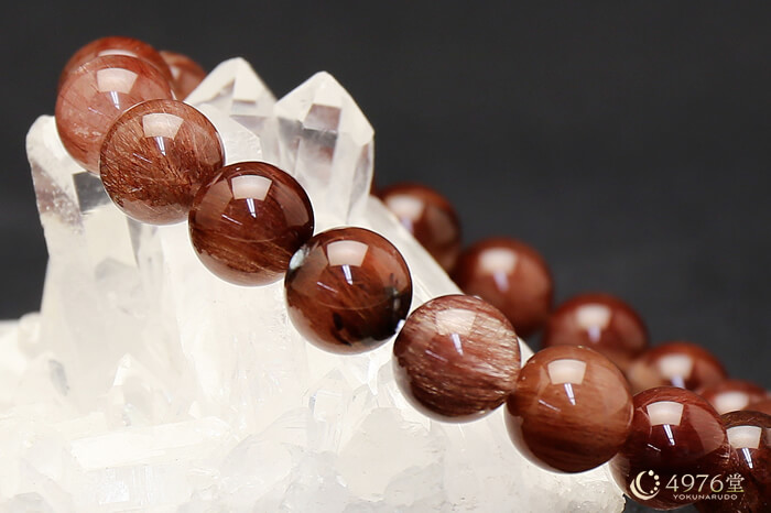 限定品】レッドルチルブレスレット 10mm ｜ 天然石通販の4976堂